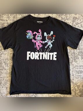 Fortnite Bunny Skin Black Tee Size Large